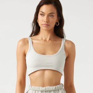 JOAH BROWN SPORTY CROP TOP